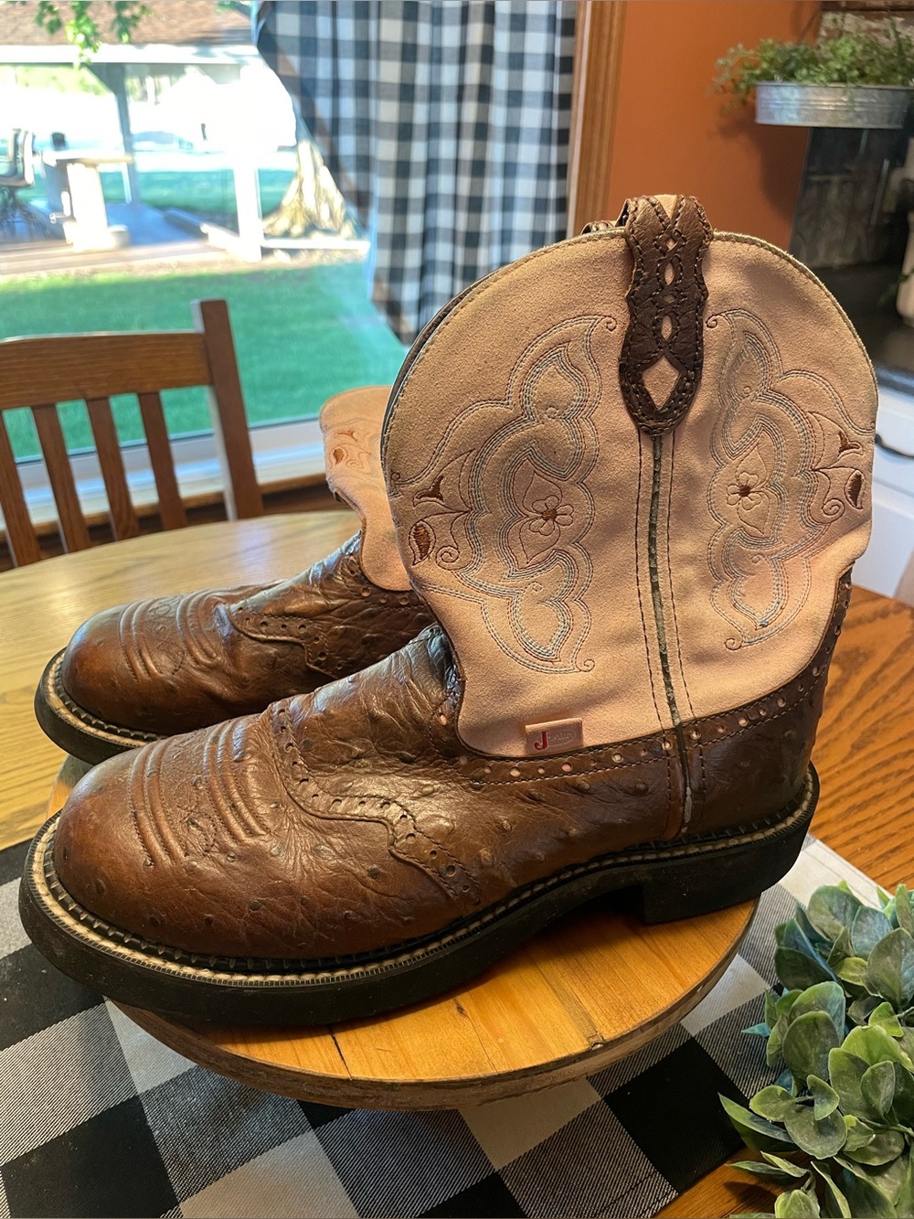 Justin Boots Brown Leather Women's Boots size 10